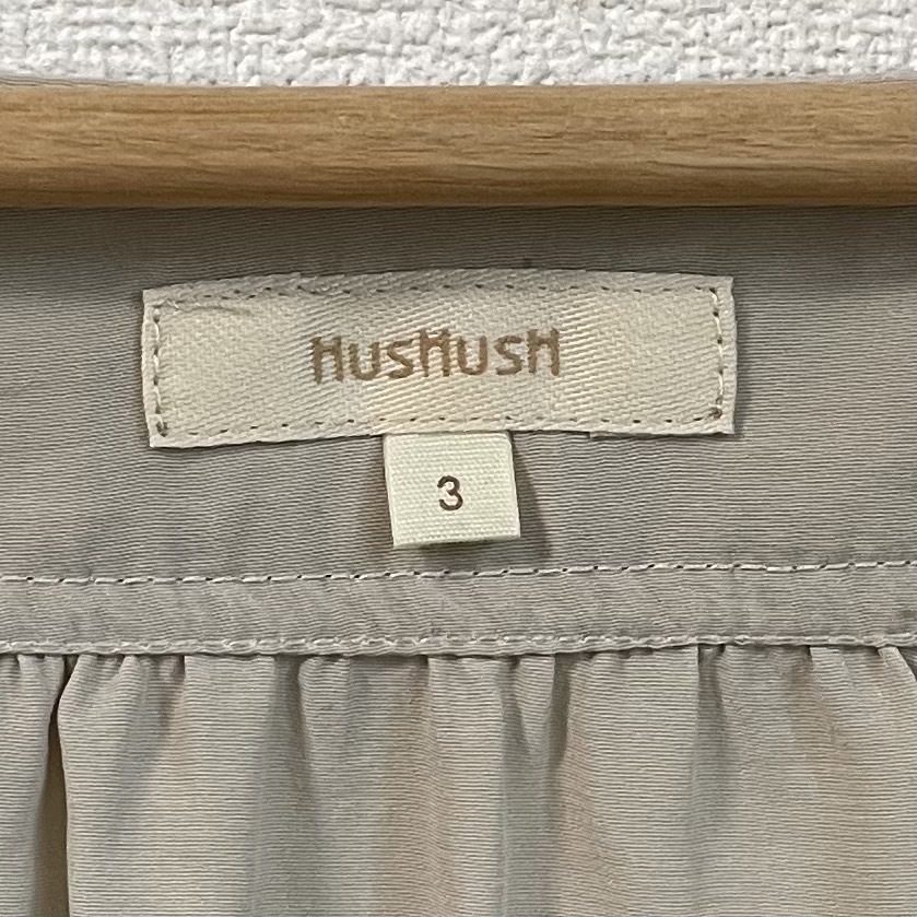 Hushush ハッシュアッシュ トップス ブラウス ギャザー サイズ３_画像3