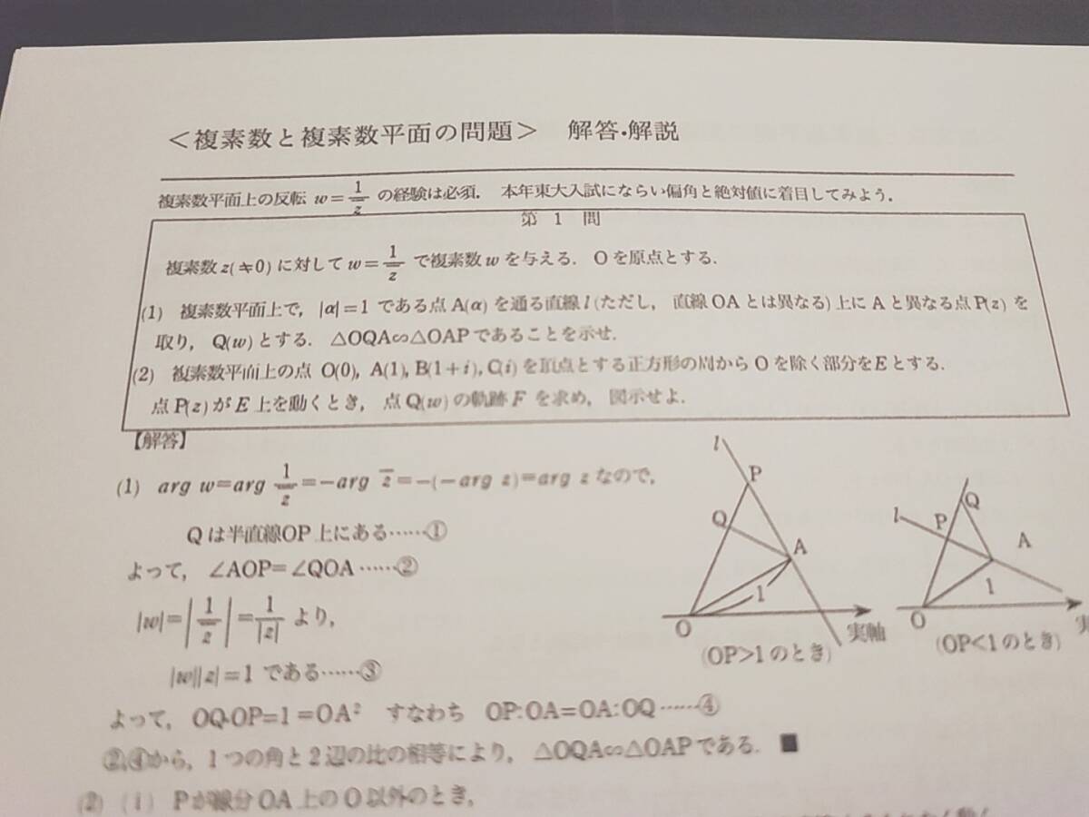 東進 本庄隆先生 東大数学 重要問題セット 100ページ↑ フル 東進 本庄隆先生 東大数学 重要問題セット 100ページ↑ フル