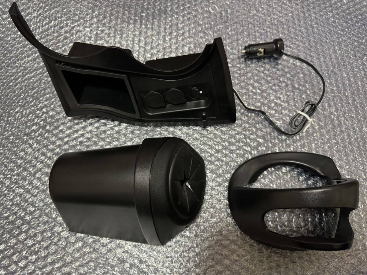激安スタート トヨタ アクア センターコンソール シガーソケット USB増設パネル 運転席ドリンク ダストボックスセット