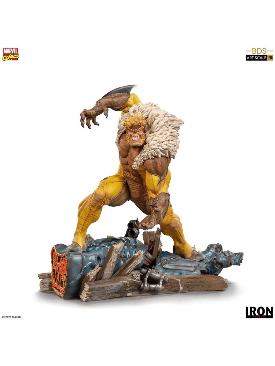 【新品】セイバートゥース スタチュー マーベルスタジオ X-MEN バトルジオラマシリーズ アイアンスタジオ 完成品