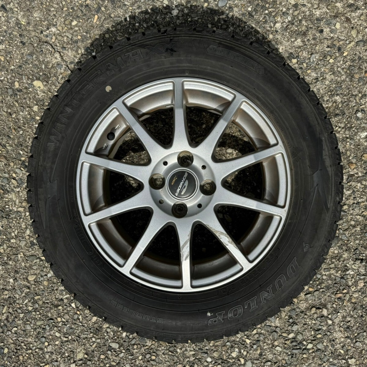 【中古】A-TECH SCHNEIDER 15インチ 6J 4H-PCD100 ホイールタイヤ4本セット_画像5