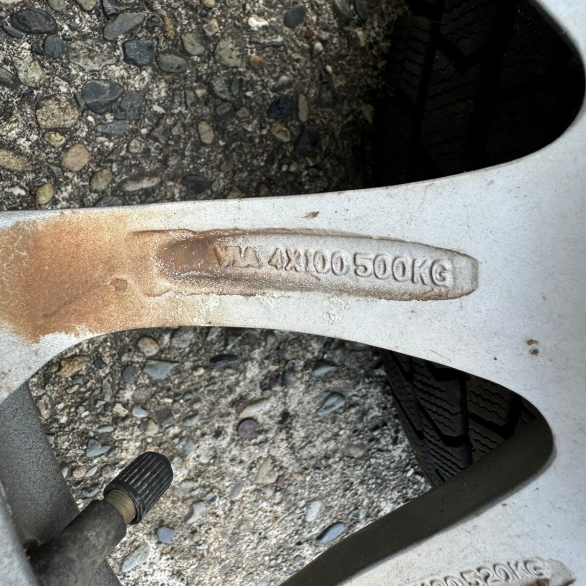 【中古】A-TECH SCHNEIDER 15インチ 6J 4H-PCD100 ホイールタイヤ4本セット_画像10