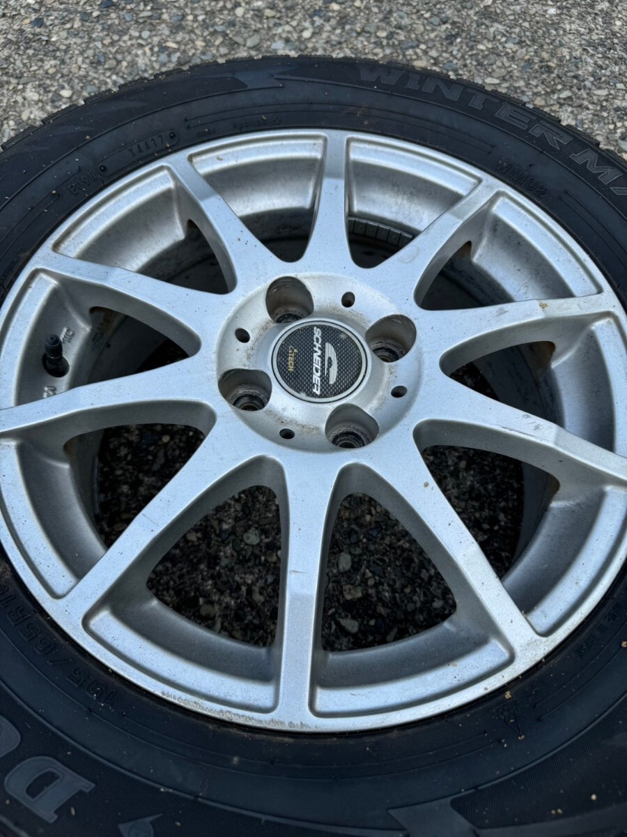 【中古】A-TECH SCHNEIDER 15インチ 6J 4H-PCD100 ホイールタイヤ4本セット_画像6