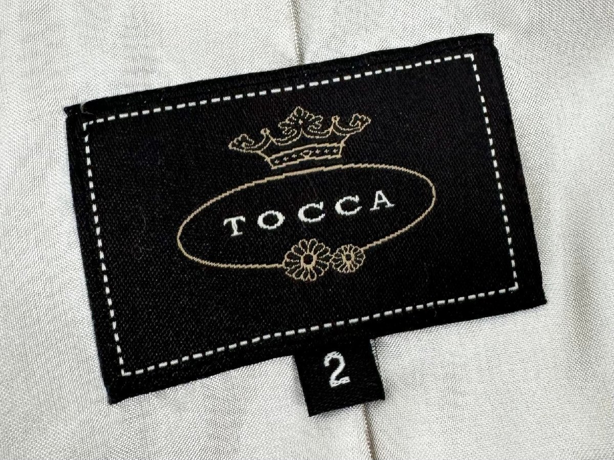 美品 TOCCA トッカ 花柄 フラワー 総柄 刺繍 ジャガード 比翼 美品 TOCCA トッカ 花柄 フラワー 総柄 刺繍 ジャガード 比翼