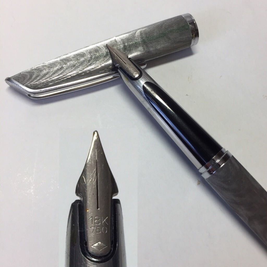 WATERMAN ウォーターマン 万年筆 ペン先 18K 750 C/F シルバー WATERMAN ウォーターマン 万年筆 ペン先 18K 750 C/F シルバー