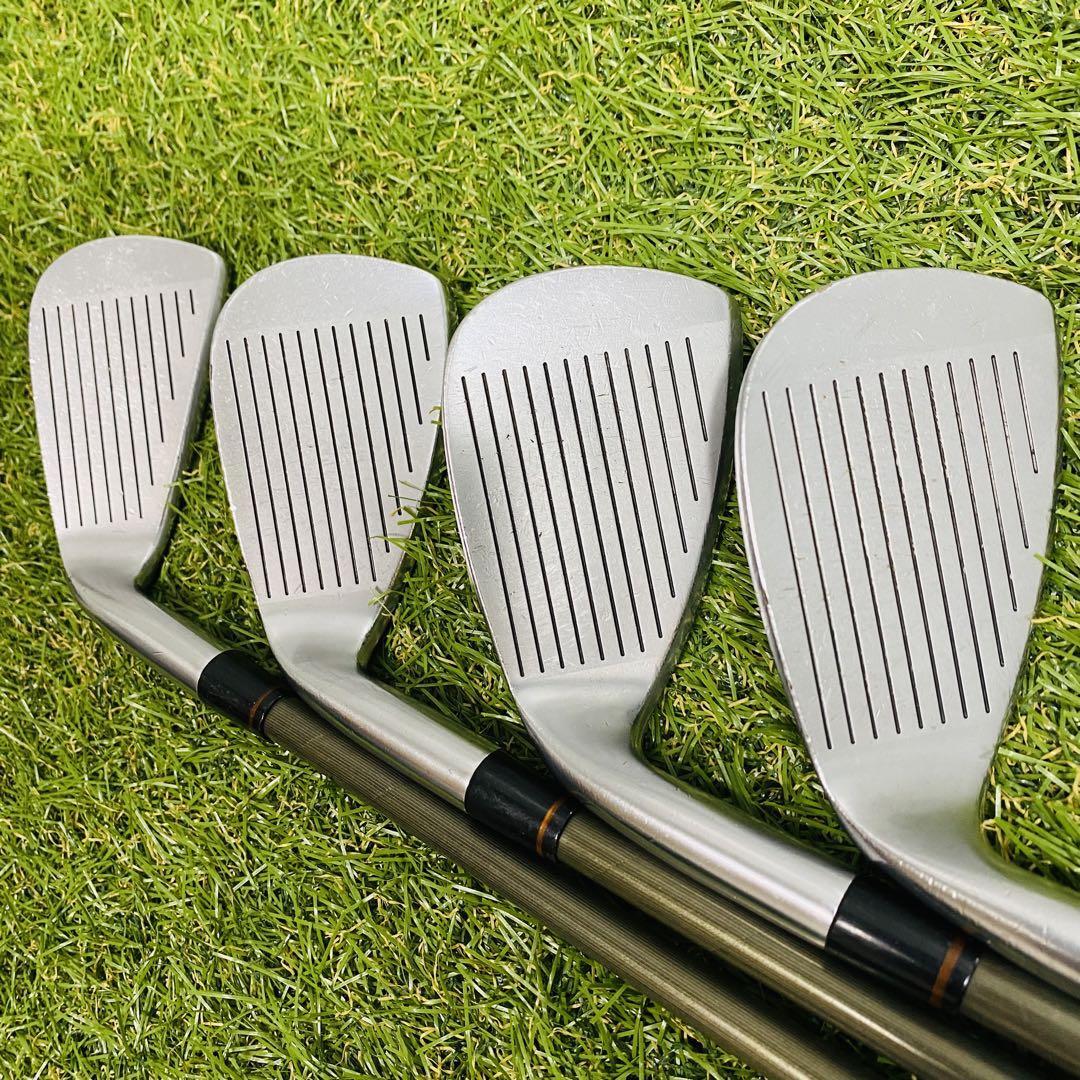 【激レア】最高級 HONMA ホンマ LB-606 4Sグレード 金モグラ メンズアイアンセット 7本 カーボン R