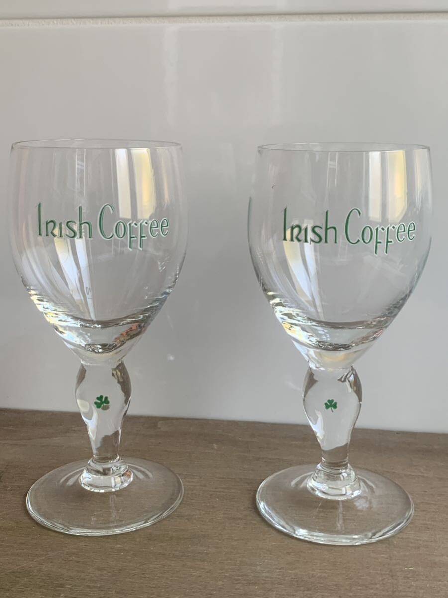 IRISH COFFEE アイリッシュコーヒー ヴィンテージ グラス 2点セット ②