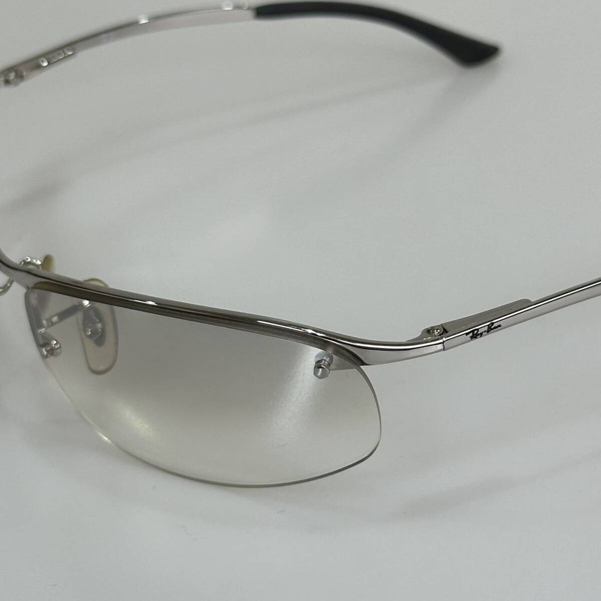 希少!!良品◇イタリア制 廃盤品 レイバン Ray-Ban RB3179 TOPBAR 003/6I シルバーグラデーション ミラー レンズ サングラス