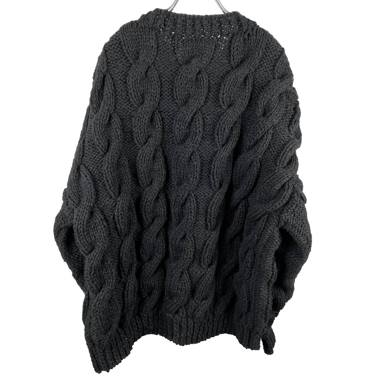 トップス visvim AMPLUS BOATNECK HAND-KNIT 3 black visvim AMPLUS BOATNECK HAND-KNIT 3 black