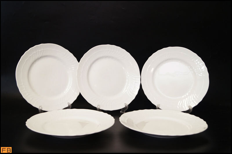 【お値下げ】Richard Ginori ホワイトプレート 5枚セット 1399-リチャードジノリ◇ベッキオホワイト プレート 5枚 26cm