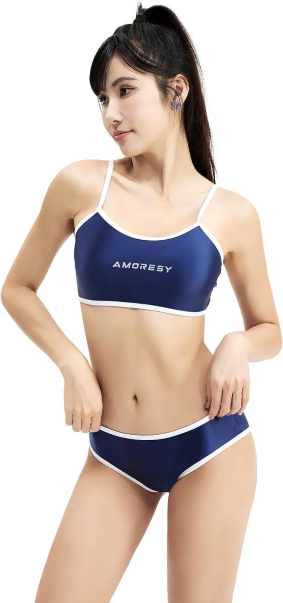 ・スピード発送 ・送料390円 AMORESY アモレシー マイア シリーズ レオタード コスプレ 075(NAVY BLUE)Ｌ
