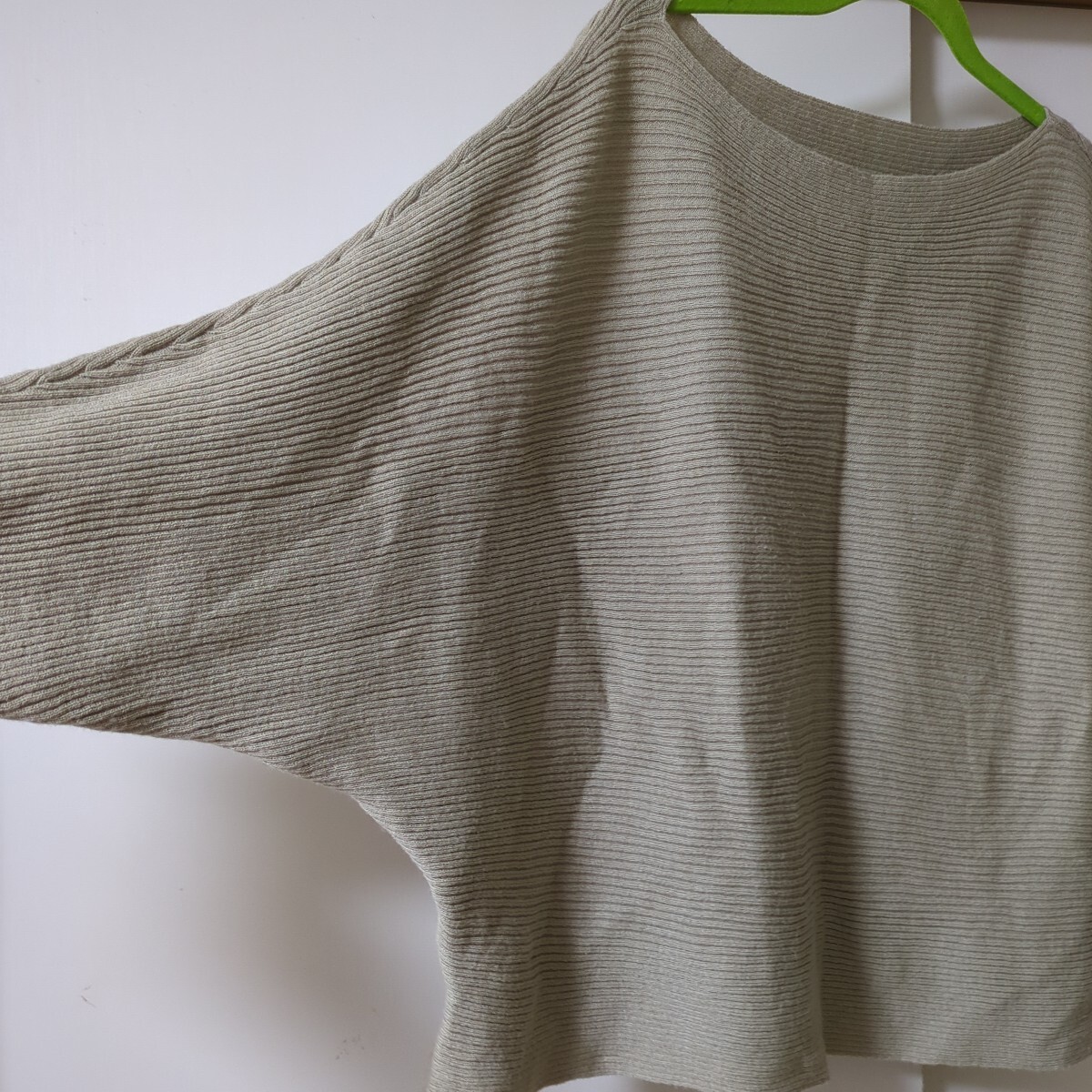 長袖カットソー＊大きいサイズ＊３Ｌ＊ベージュ＊used品_画像2