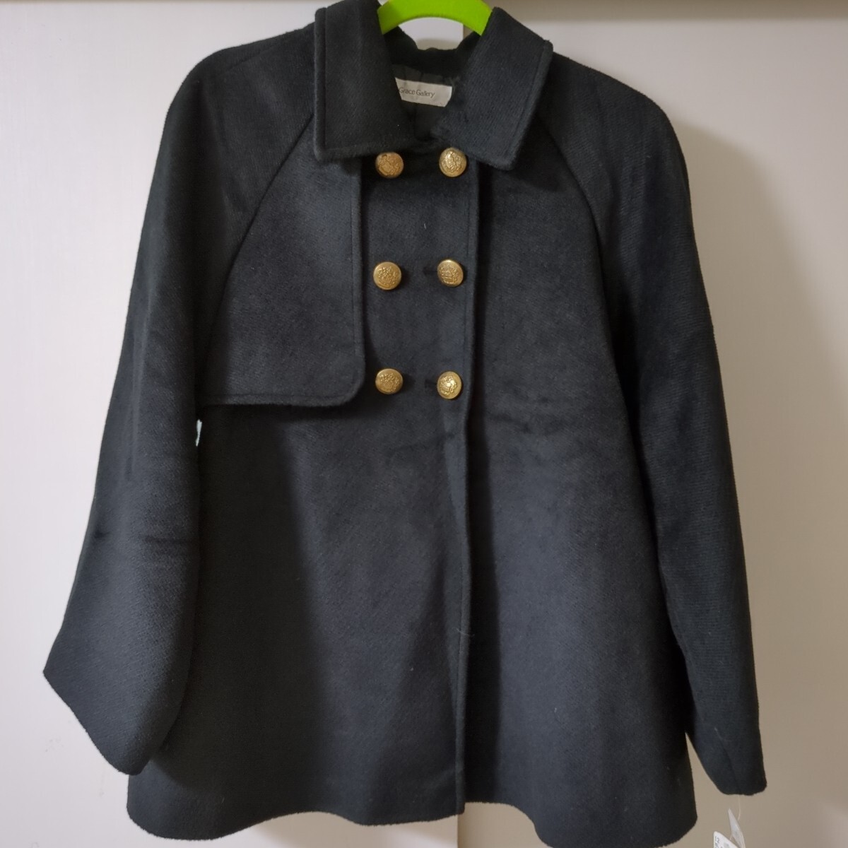 冬物コート／Мサイズ／新品タグ付き／黒／ショート丈_画像9