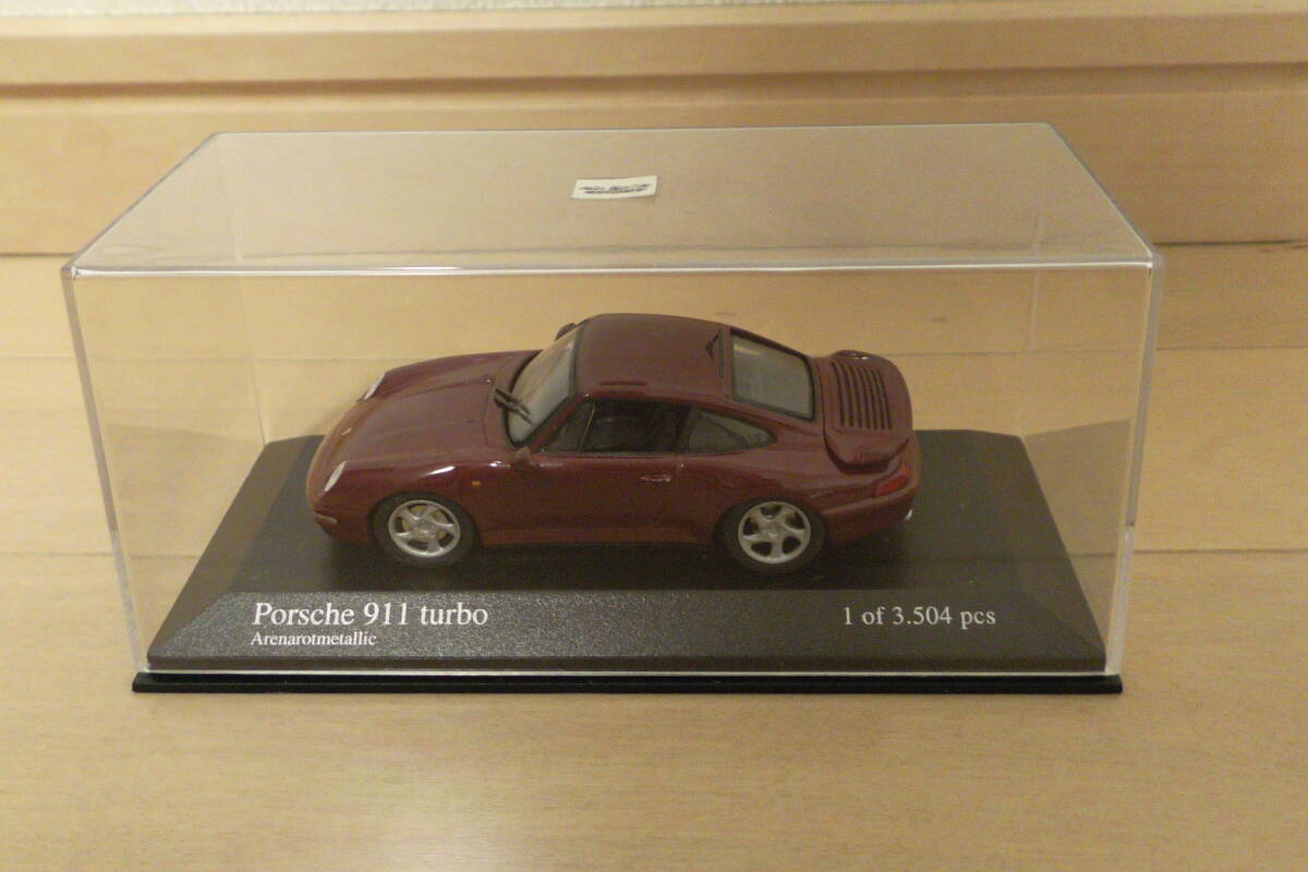 未使用品 送料無(wú)料 1/43 MINICHAMPS Porsche ポルシェ 911 ターボ レッドメタリック 1995 ミニチャンプス