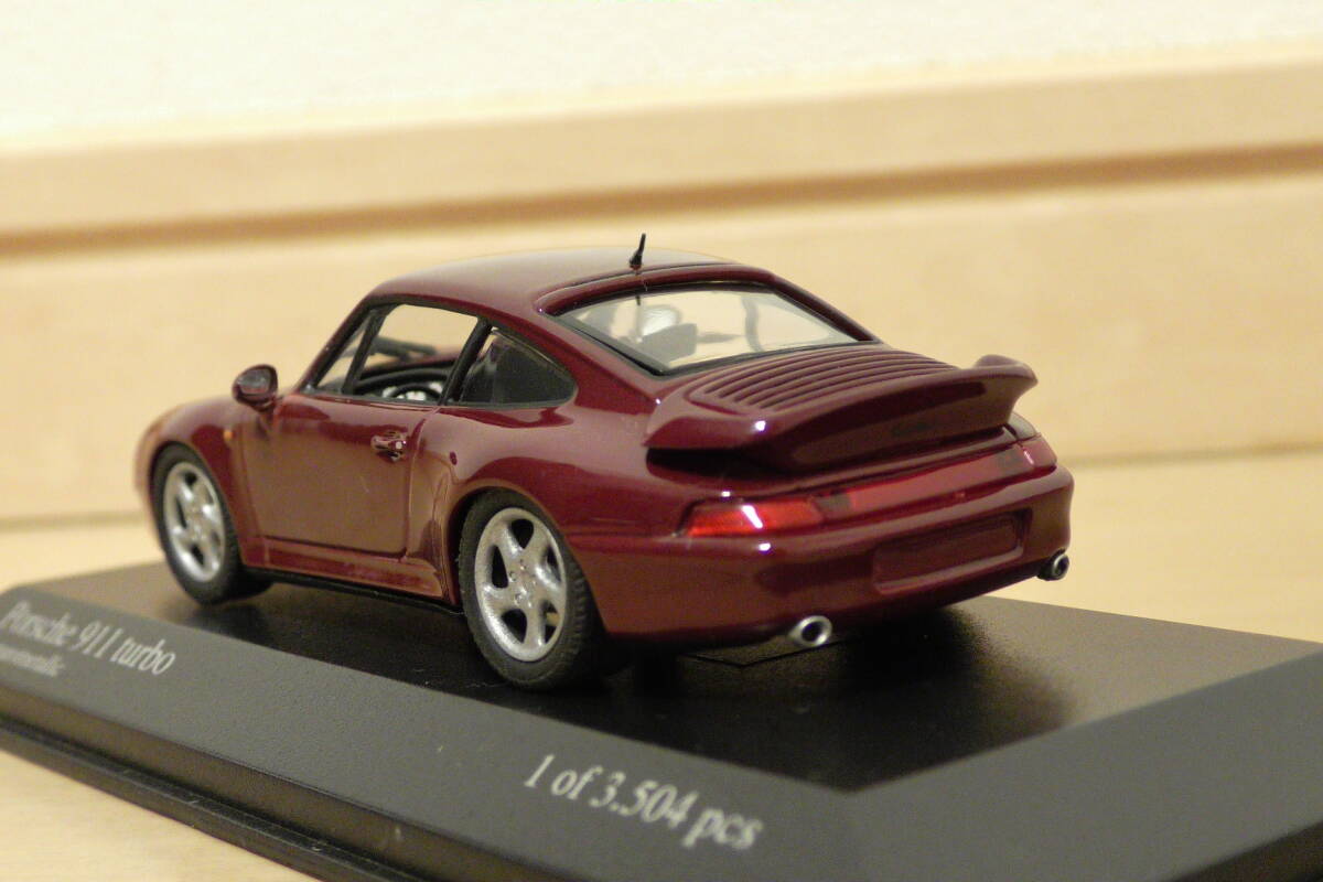 未使用品 送料無(wú)料 1/43 MINICHAMPS Porsche ポルシェ 911 ターボ レッドメタリック 1995 ミニチャンプス