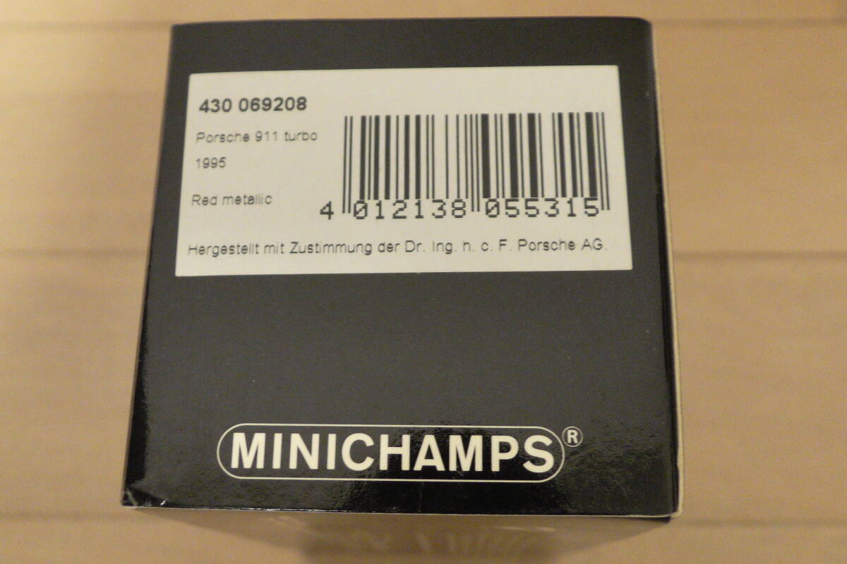 未使用品 送料無(wú)料 1/43 MINICHAMPS Porsche ポルシェ 911 ターボ レッドメタリック 1995 ミニチャンプス