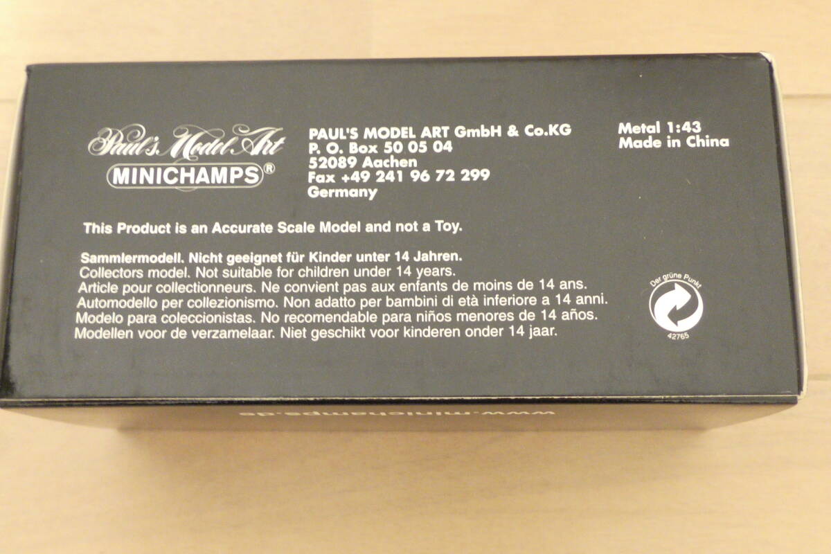 未使用品 送料無(wú)料 1/43 MINICHAMPS Porsche ポルシェ 911 ターボ レッドメタリック 1995 ミニチャンプス