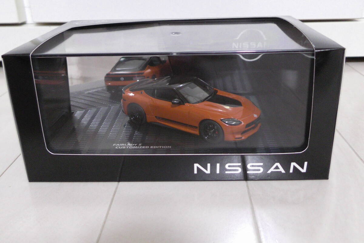 未使用品 送料無料 1/43 日産特注 NISSAN フェアレディZ RZ34 カスタマイズエディション オレンジ 限定品 ニッサン