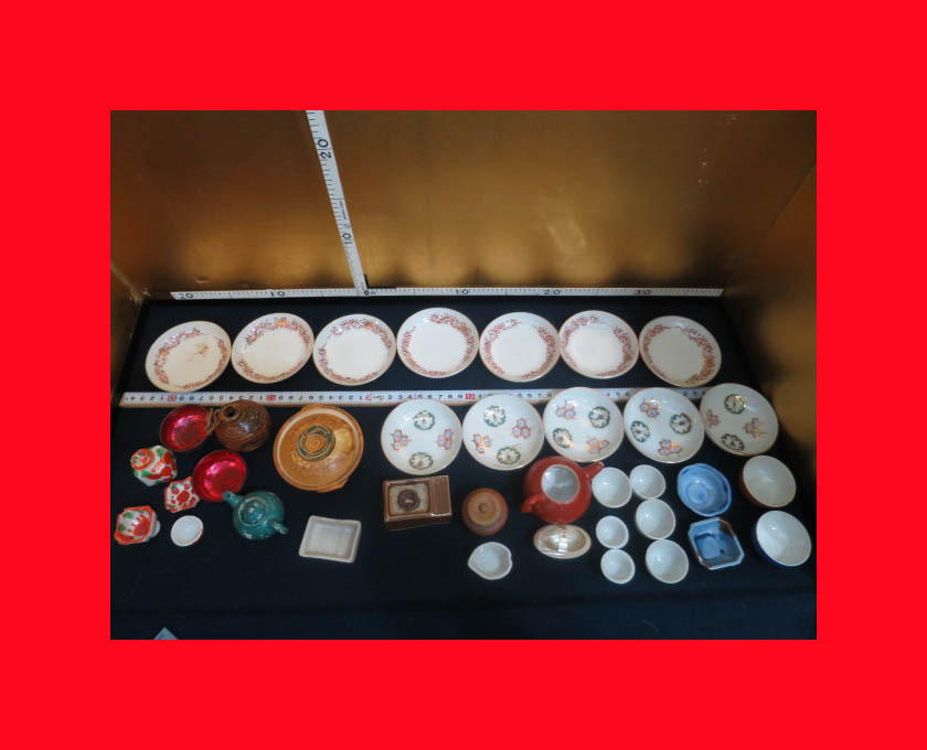 【ミニチュァ館】「0650陶器小物多數(shù)」屋臺、家屋、田舎屋、茶屋、お店、小さな模型、コレクション