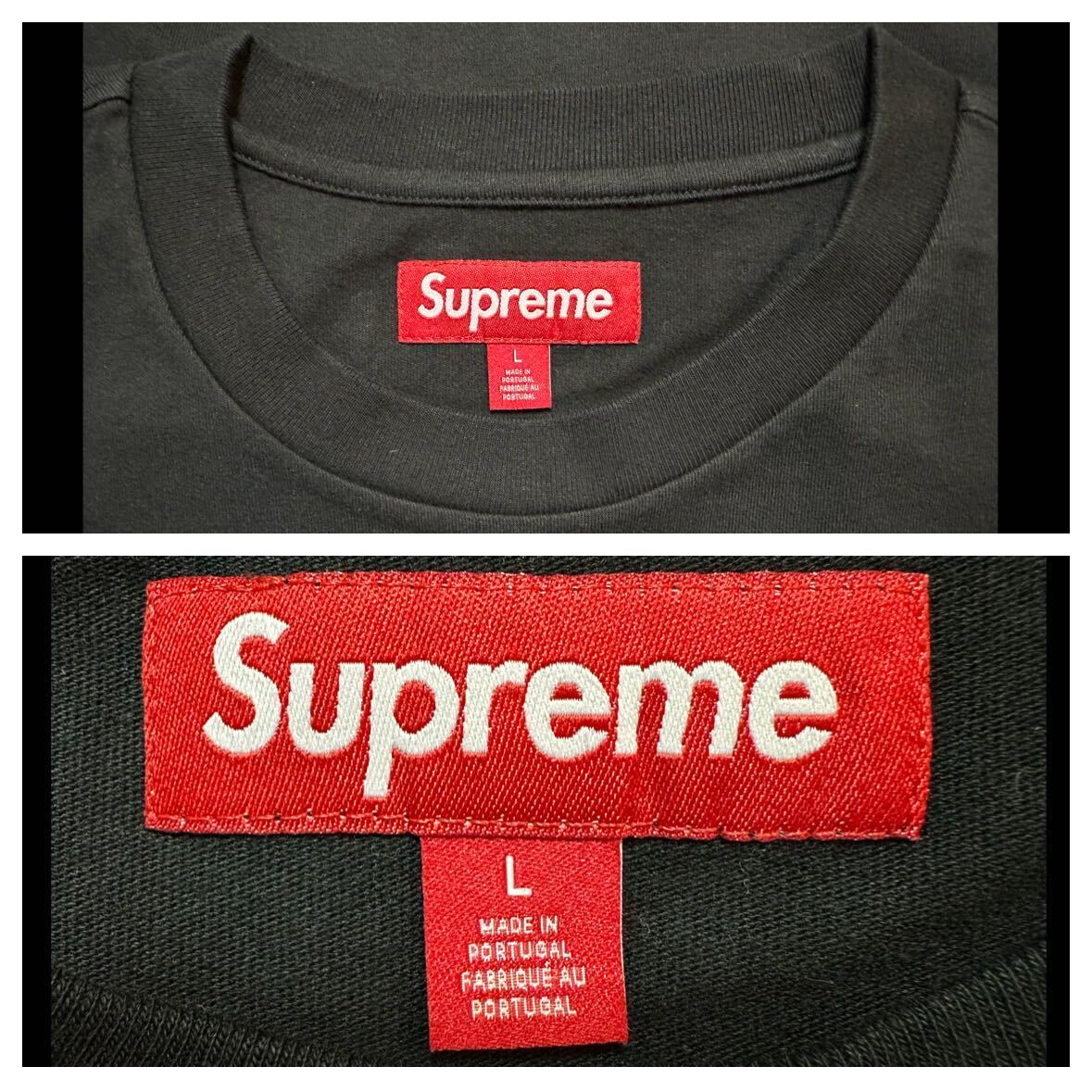L Supreme Small Box Logo Tee #A Black Large 24FW L Supreme Small Box Logo Tee #A Black Large 24FW