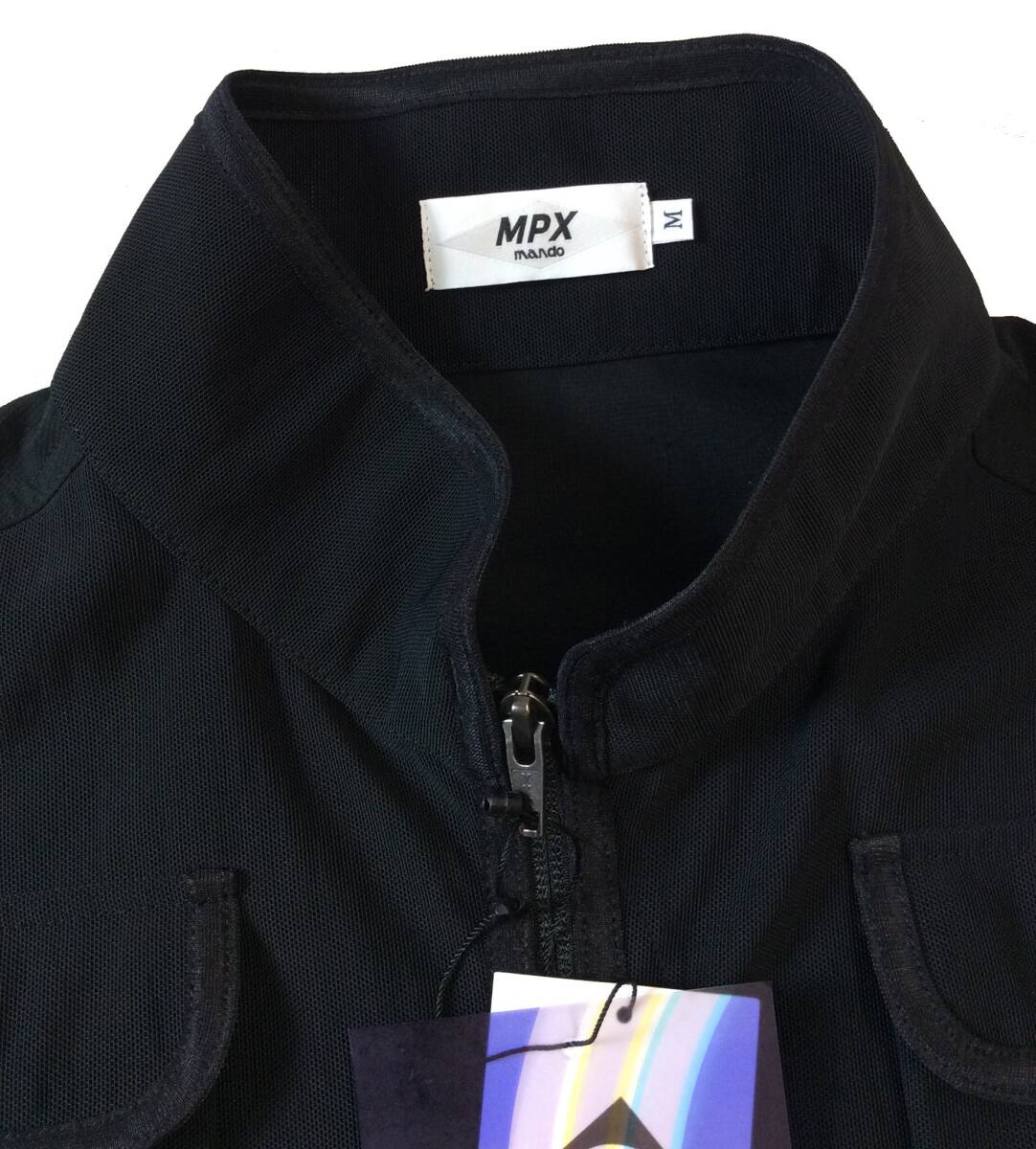 未使用 MPX mando エムピーエックス マンド ポリエステル ベスト ジャケット フィッシングベスト ブラック 黒 メッシュ M 定価40.700円_画像3