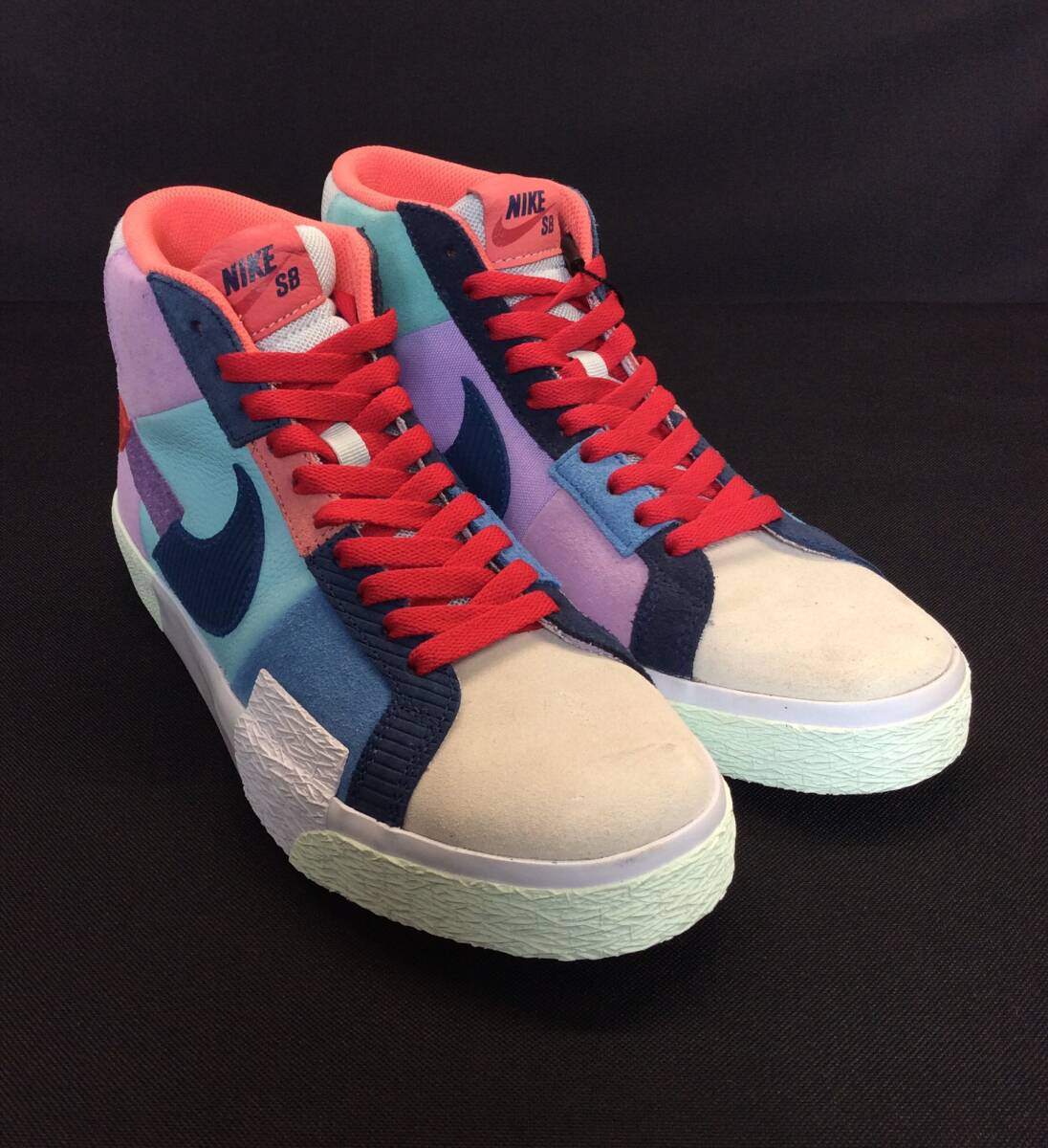 NIKE SB Nike BLAZER MID Blazer mid спортивные туфли premium SB ZOOM BLAZER MID PRM lilac /kopa/b люмен z27.5cm