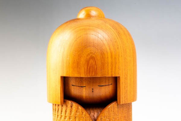 日本最大の わらべ 童女 薫風 創作こけし 志藤尚山作 木彫り 郷土 木工芸 こけし