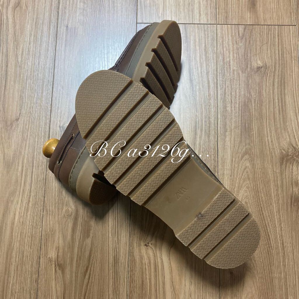 BIG SIZE】 新品 ZARA 3アイレットブーツ 29 0cm 45 BROWN BIG SIZE】 新品 ZARA 3アイレットブーツ 29 0cm 45 BROWN