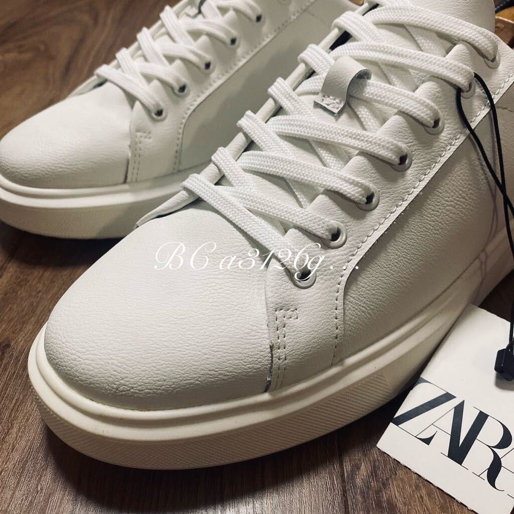 新品 ZARA 厚底スニーカー 27 5cm 43 WHITE/BLACK メンズ ザラ 新品 ZARA 厚底スニーカー 27 5cm 43 WHITE/BLACK メンズ ザラ
