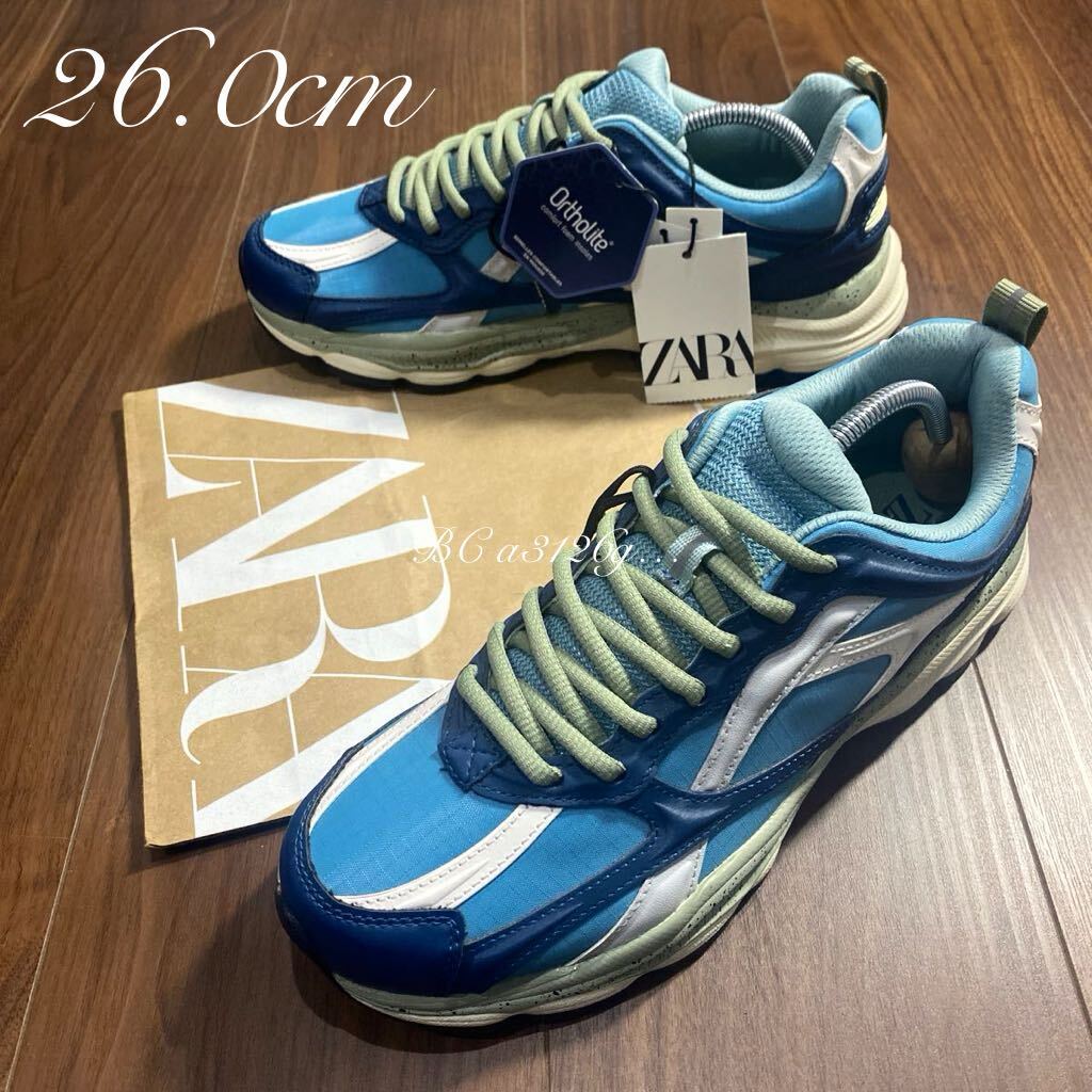 新品 ZARA ランニングスニーカー 26 0cm 40 メンズ ザラ 新品 ZARA ランニングスニーカー 26 0cm 40 メンズ ザラ