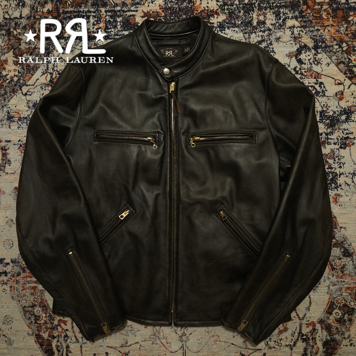Yahoo!オークション - 【傑作品】 RRL Miller Leather Jacket Yahoo!オークション - 【傑作品】 RRL Miller Leather Jacket