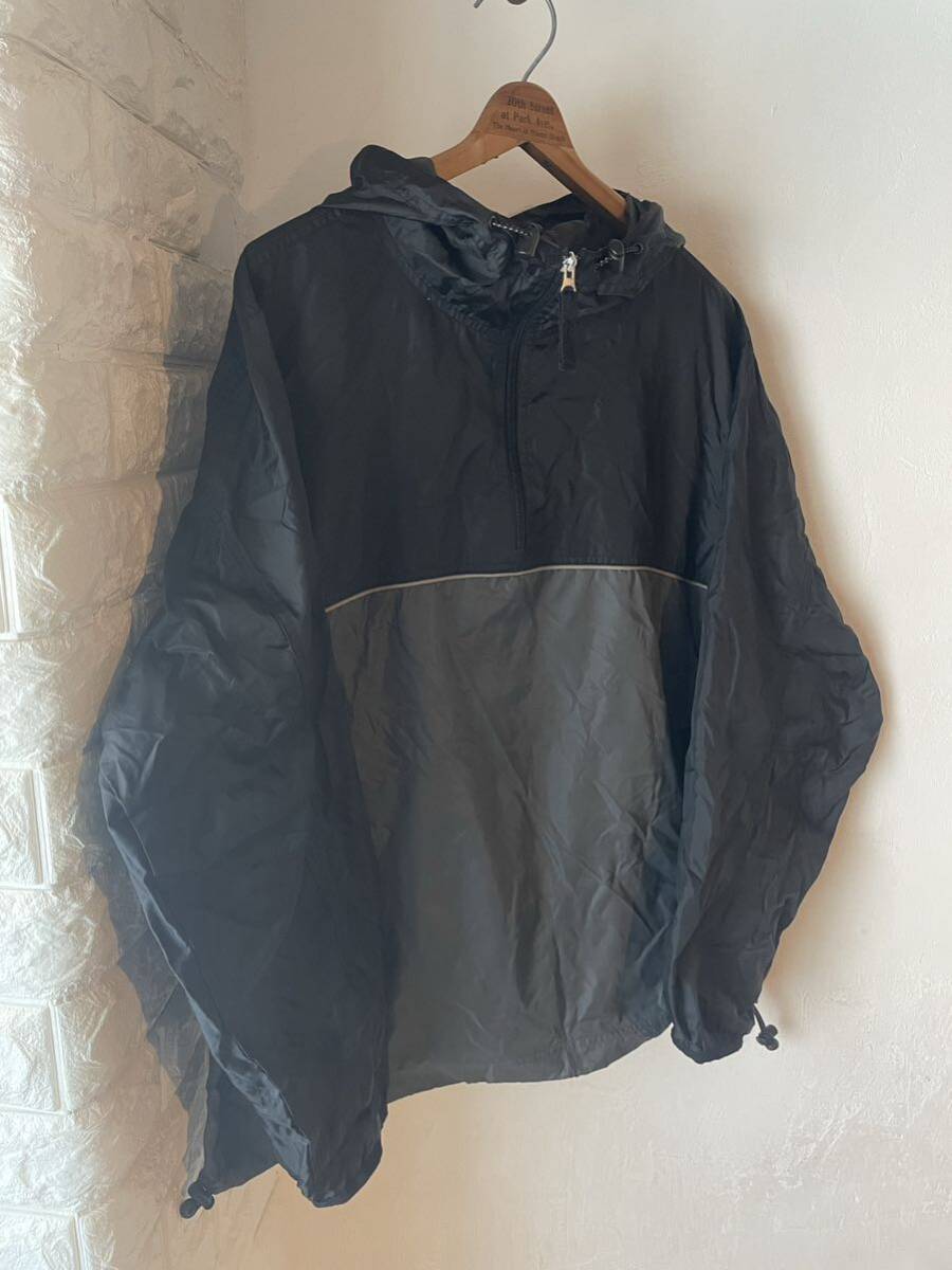 old GAP アノラック ナイロンジャケット プルオーバー アノラックパーカー ハーフジップ 検）ヴィンテージ USA us army