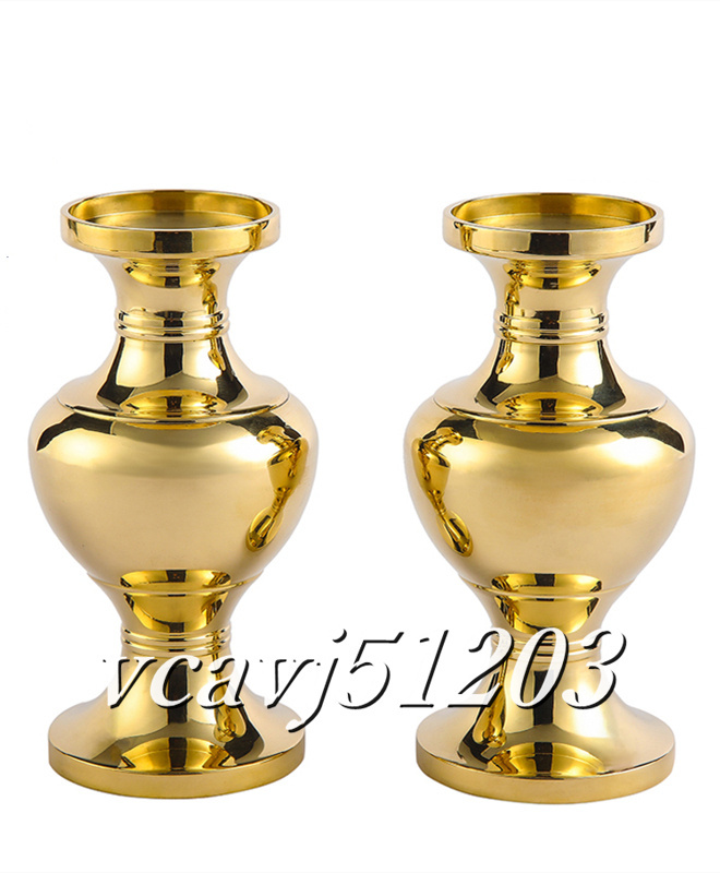 11186円 「密教法具 寺院用仏具」平安型前具 華瓶 一対 仏具 11186円 「密教法具 寺院用仏具」平安型前具 華瓶 一対 仏具