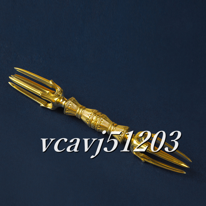 「密教法具 寺院用仏具」都五鈷杵 金剛杵 仏具 仏教 工芸品 真鍮製