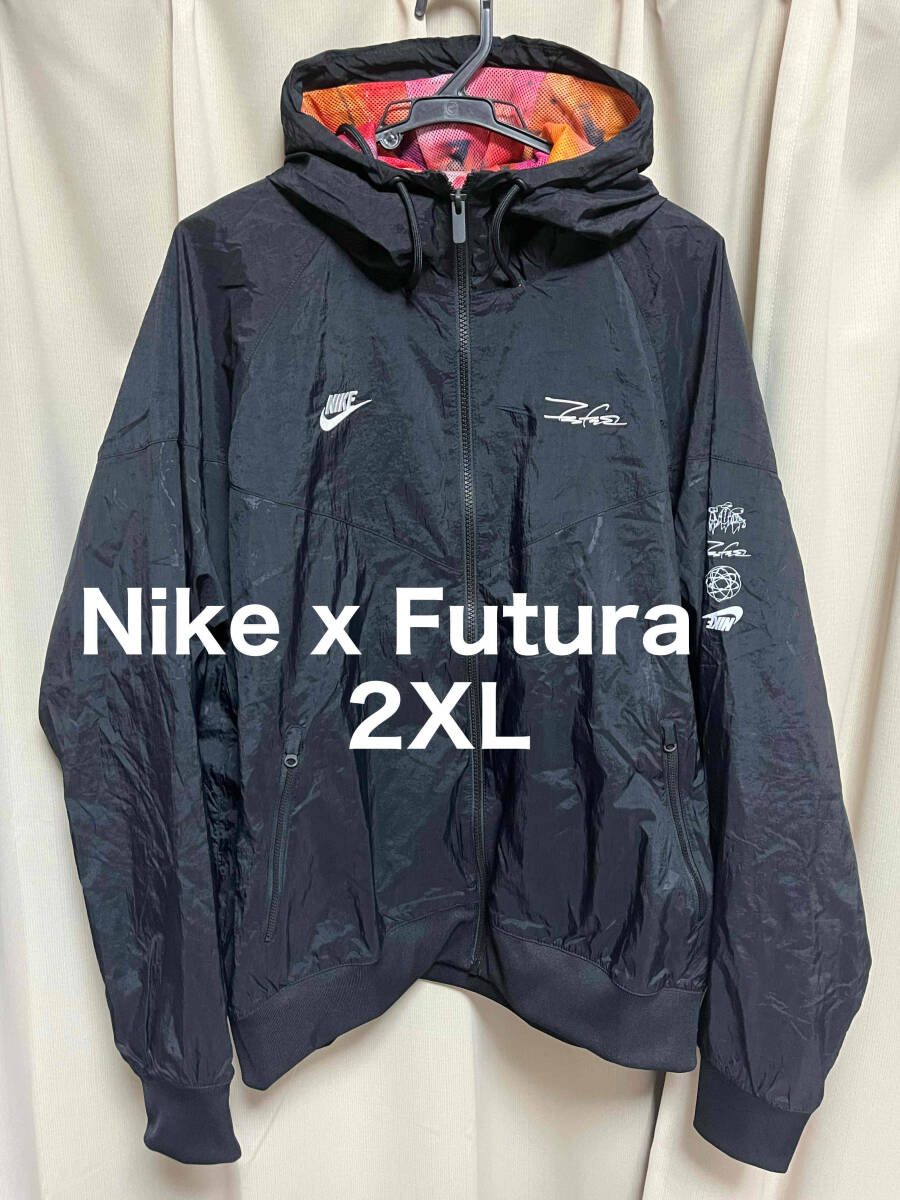 NIKE FUTURA ナイロンジャケット パーカー 2XL フューチュラ NIKE FUTURA ナイロンジャケット パーカー 2XL フューチュラ