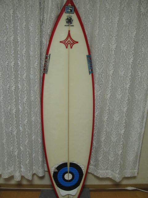 【WATER FLASH】ウォーターフラッシュ 6’2　19 11/16　2 3/8 トライ FCS 小川修一シェイプ 白浜マリーナ 伊豆 下田 白浜 多々戸 大浜