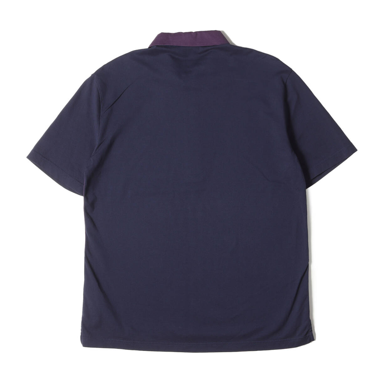Paul Smith ポールスミス ポロシャツ サイズ:M スポーツストライプ ゼブラ ミックスアップ 鹿の子 半袖ポロシャツ PS パープル ネイビー