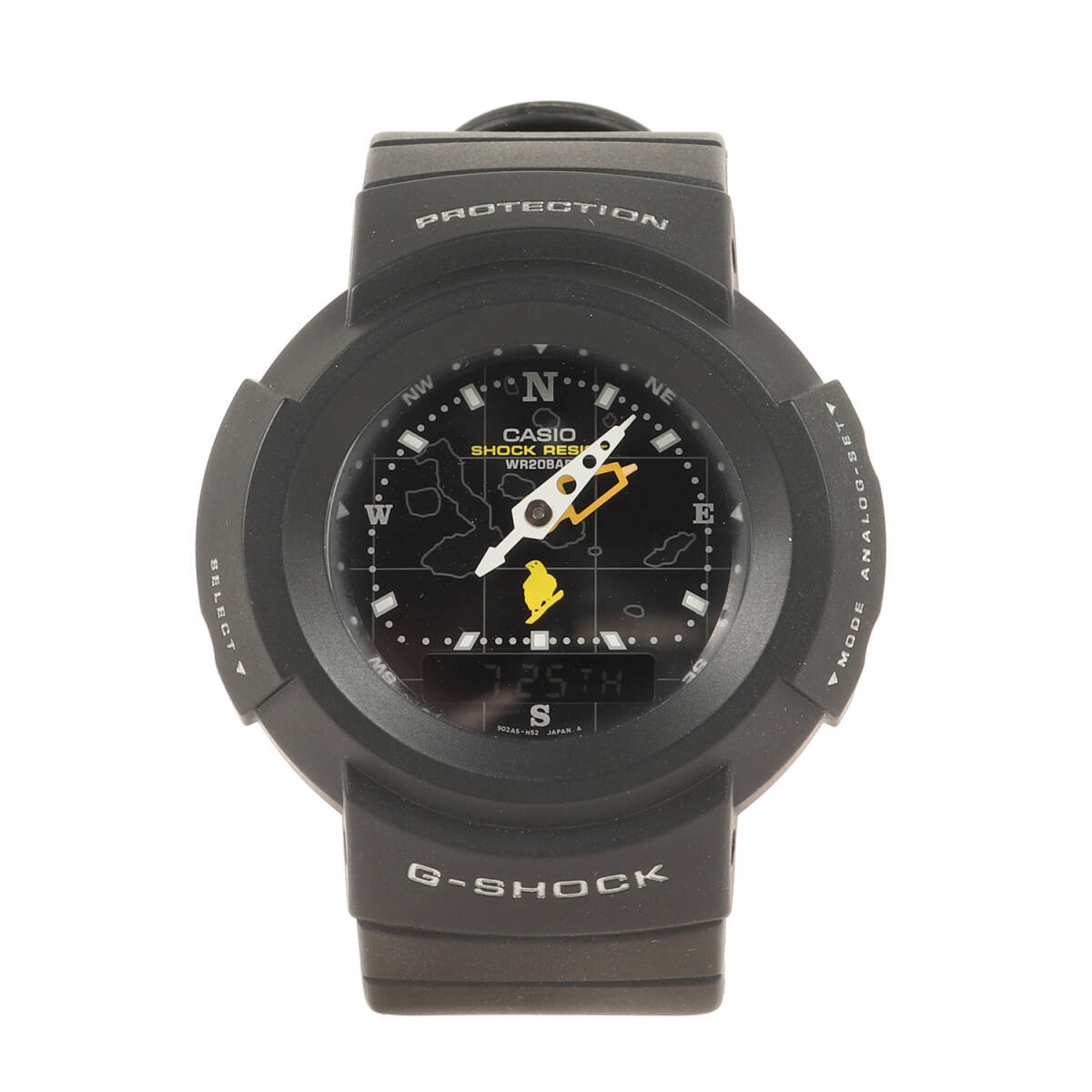 !_G-SHOCKji- амортизаторы 90s AW-500D-9E2T Galapagos da- wing изучение место ласты chi Digi-Ana чёрный наручные часы часы черный 1999 год CASIO