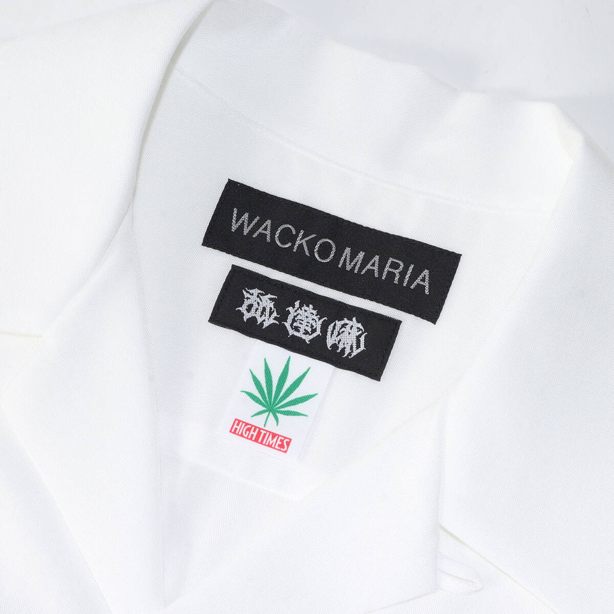 新品 WACKO MARIA ワコマリア シャツ サイズ:M 24SS 舐達(dá)麻 HIGH TIMES オープンカラー 半袖シャツ 50S OPEN COLLAR SHIRT ホワイト