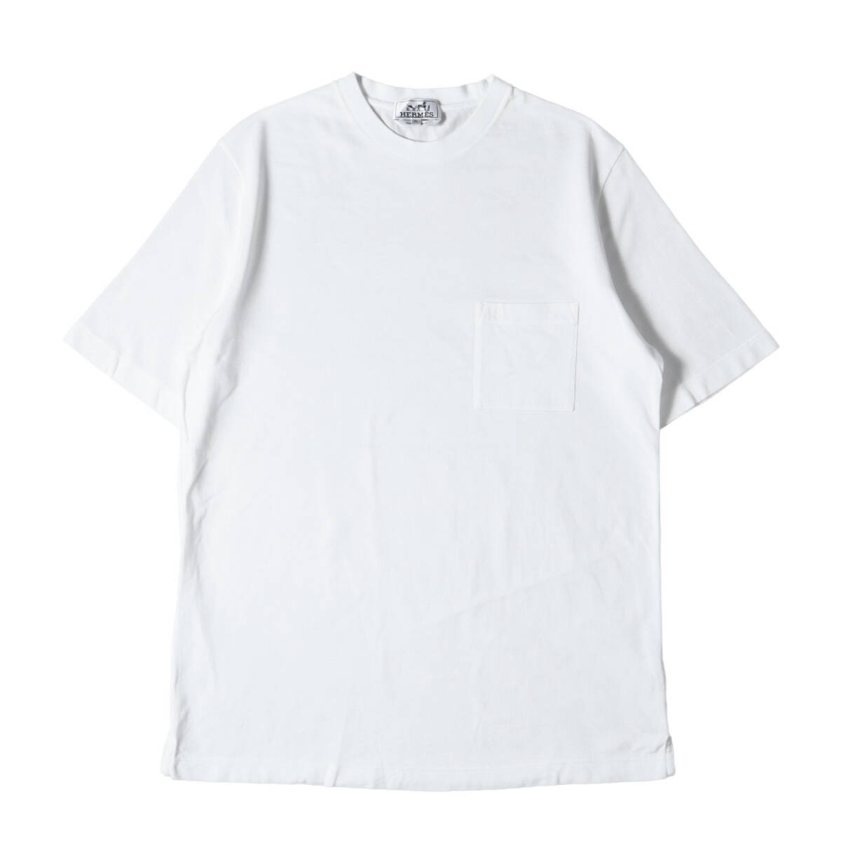 HERMES エルメス Tシャツ サイズ:XL 23SS 鹿の子 Hロゴ 刺繍 HERMES エルメス Tシャツ サイズ:XL 23SS 鹿の子 Hロゴ 刺繍