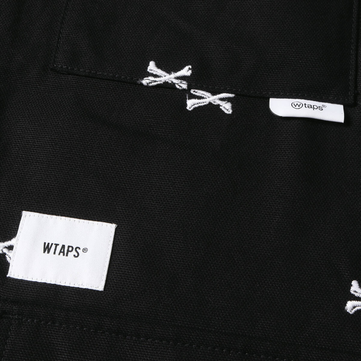 WTAPS ダブルタップス 22SS クロスボーン柄 ミリタリー ジャングル シャツジャケット JUNGLE 01 LS COTTON. OXFORD. TEXTILE ブラック M
