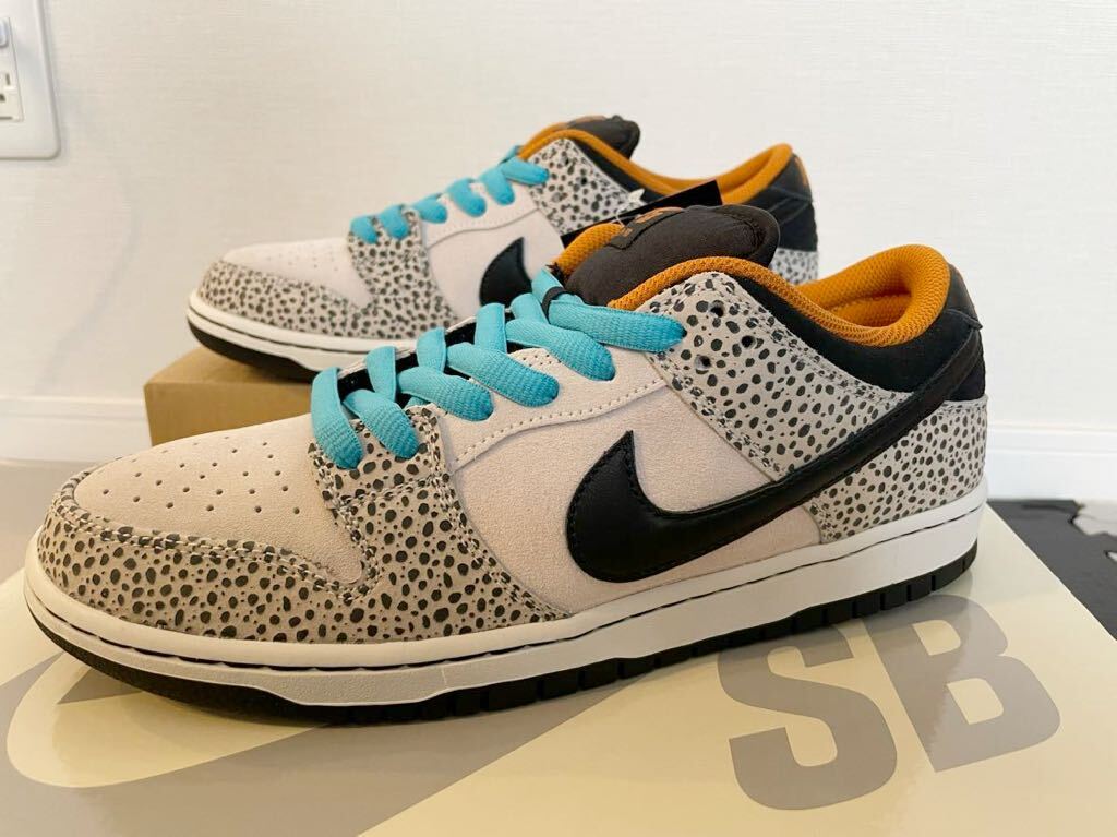 新品未使用Nike SB Dunk Low Pro Electric Safari Phantom and Black