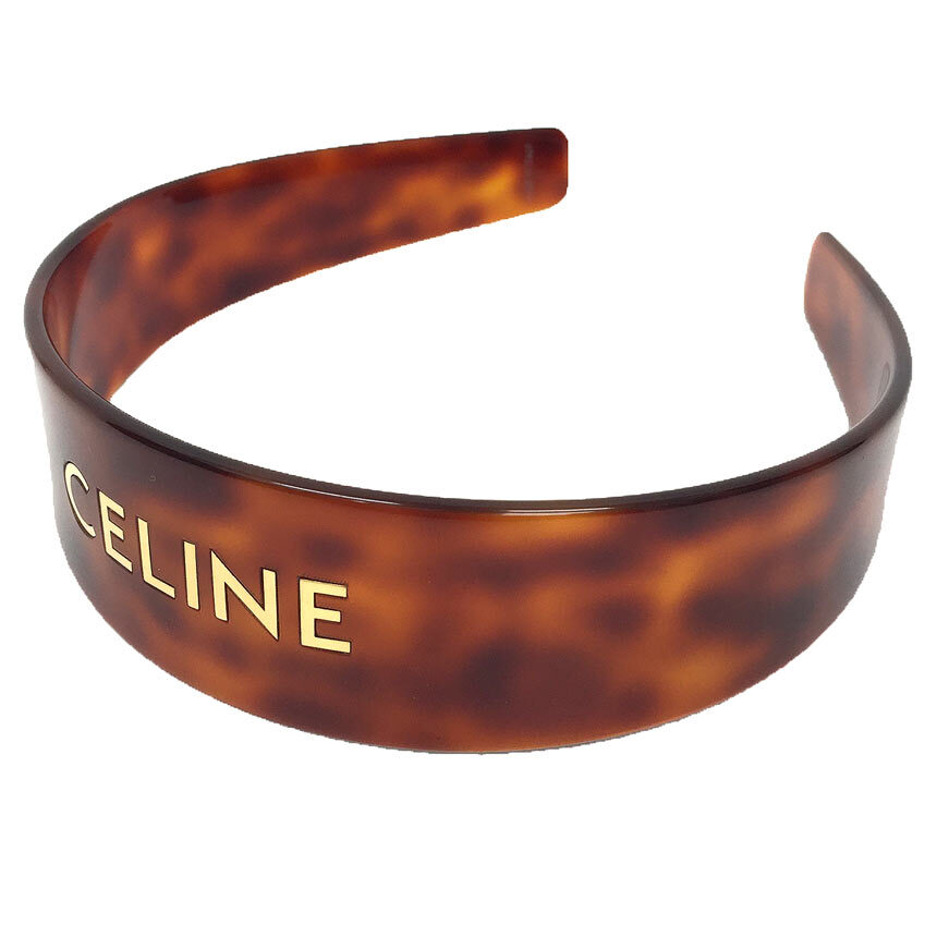 CELINE Celine head band Katyusha hair accessory 46Y376CEA.19LG new old goods beautiful goods aq10431