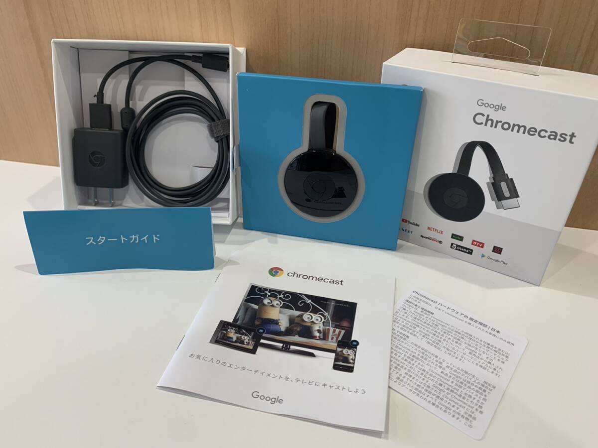 Google Chromecast グーグルクロームキャスト NC2-6A5 通電確認  箱付き(映像機器)｜売買されたオークション情報、yahooの商品情報をアーカイブ公開 - オークファン 家電、AV、カメラ