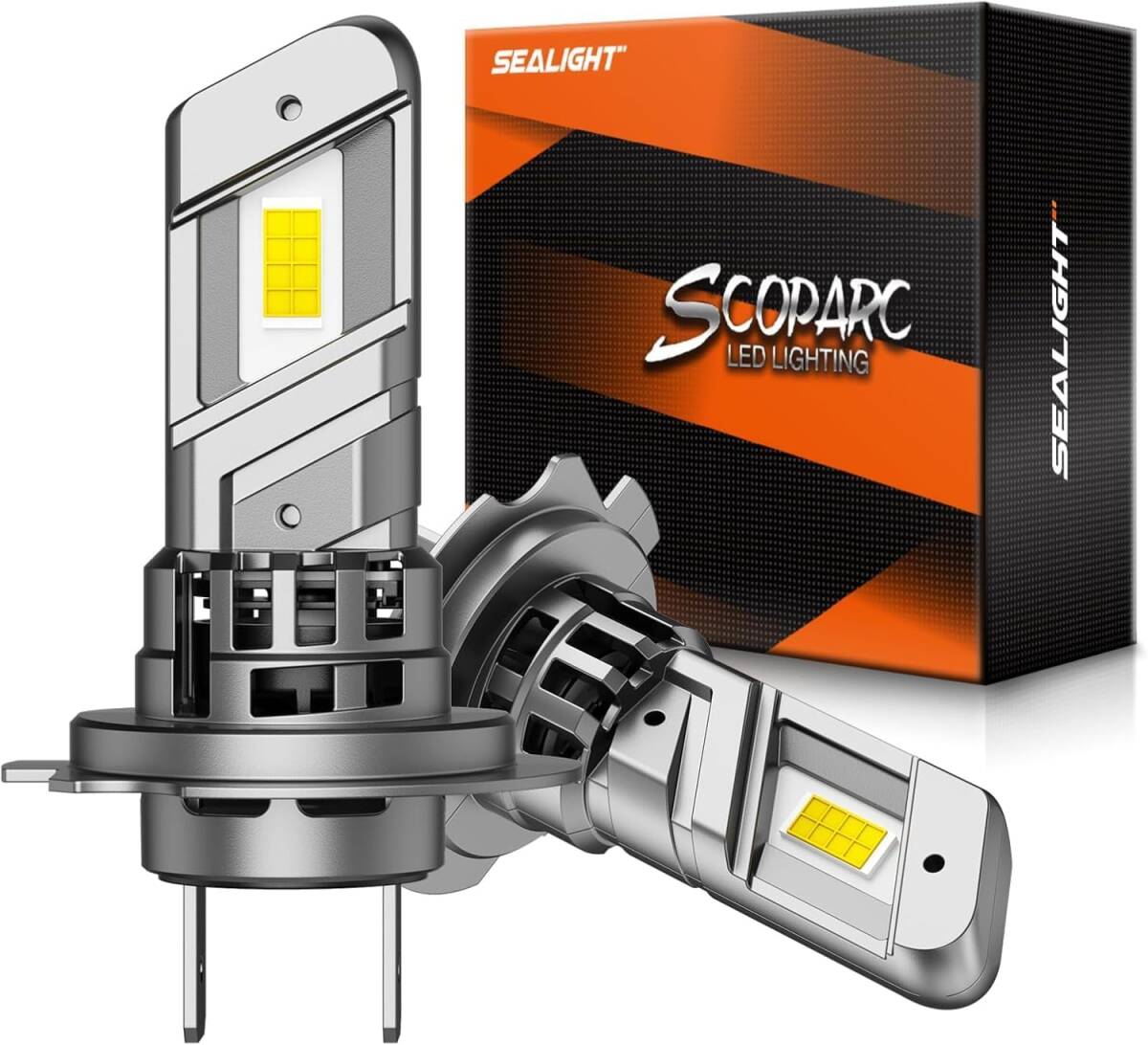 2024最新 SEALIGHT H7 led ヘッドライト 2個セット 車検対応 ファン付き キャンセラー内蔵 20000LM 爆光 ミニサイズ 車/バイク 60W 6500K
