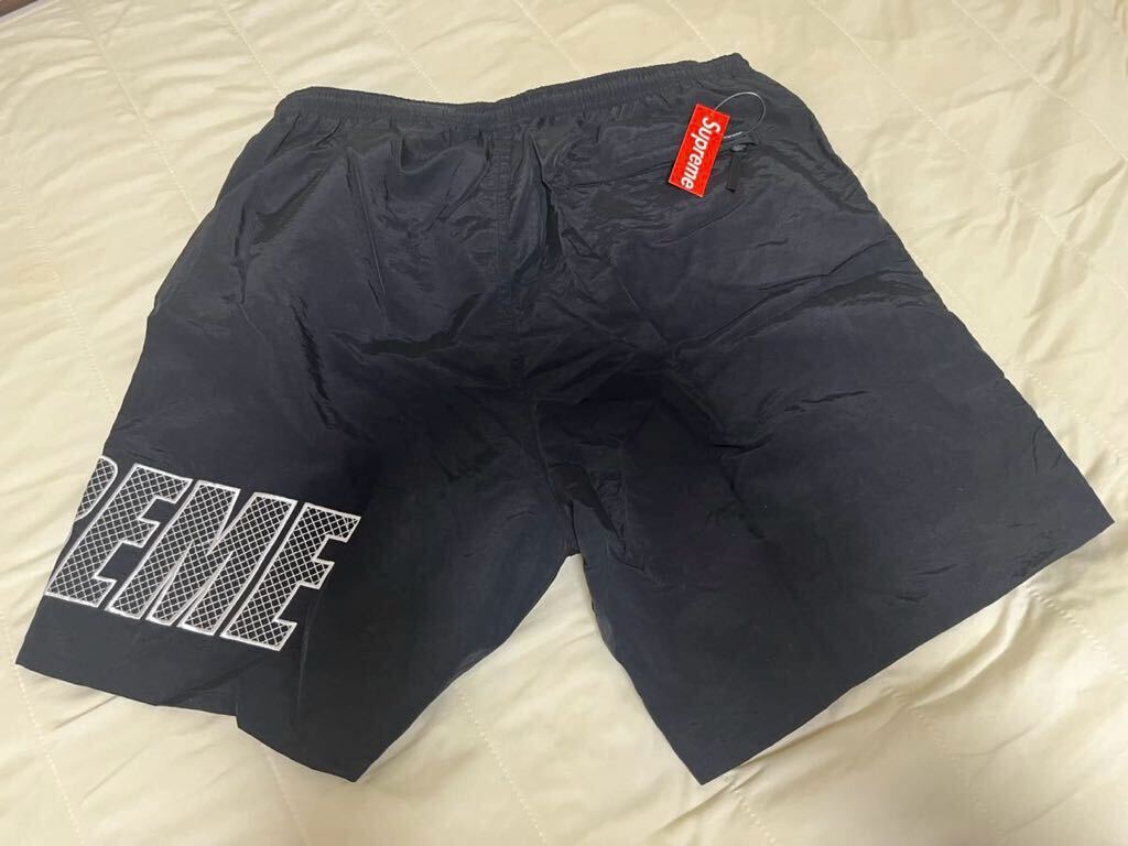 19SS Supreme Logo Applique Water Short S サイズ ブラック 19SS Supreme Logo Applique Water Short S サイズ ブラック