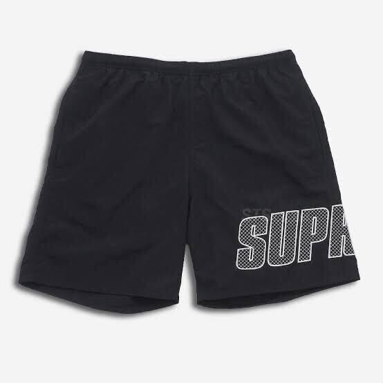 19SS Supreme Logo Applique Water Short S サイズ ブラック 19SS Supreme Logo Applique Water Short S サイズ ブラック