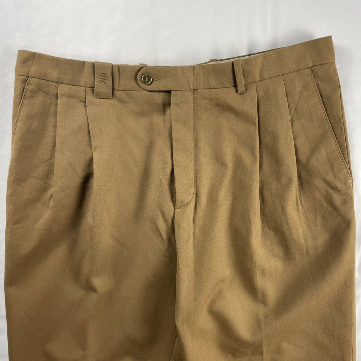 Euro Vintage 90s SEYMO BASICO ポリエステル ツータック ツイル