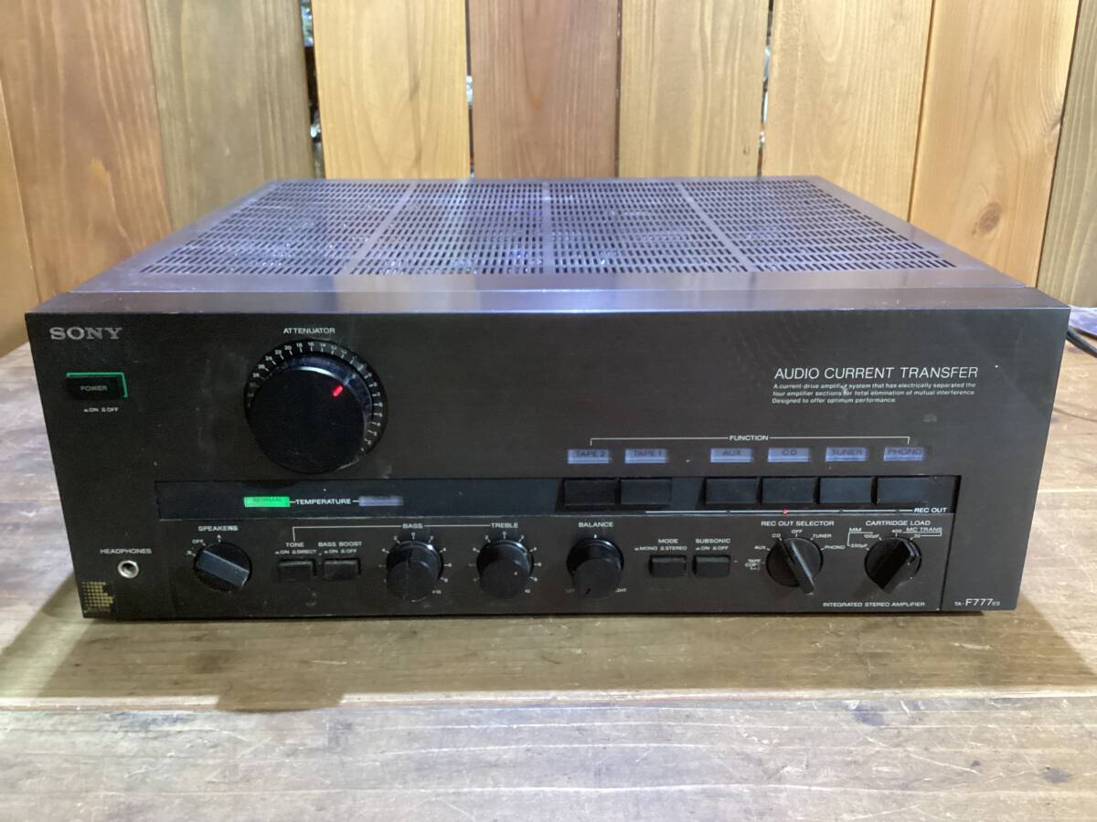 Bibian 比比昂- SONY ソニーTA-F777ES プリメインアンプ中古通電 Bibian 比比昂- SONY ソニーTA-F777ES プリメインアンプ中古通電