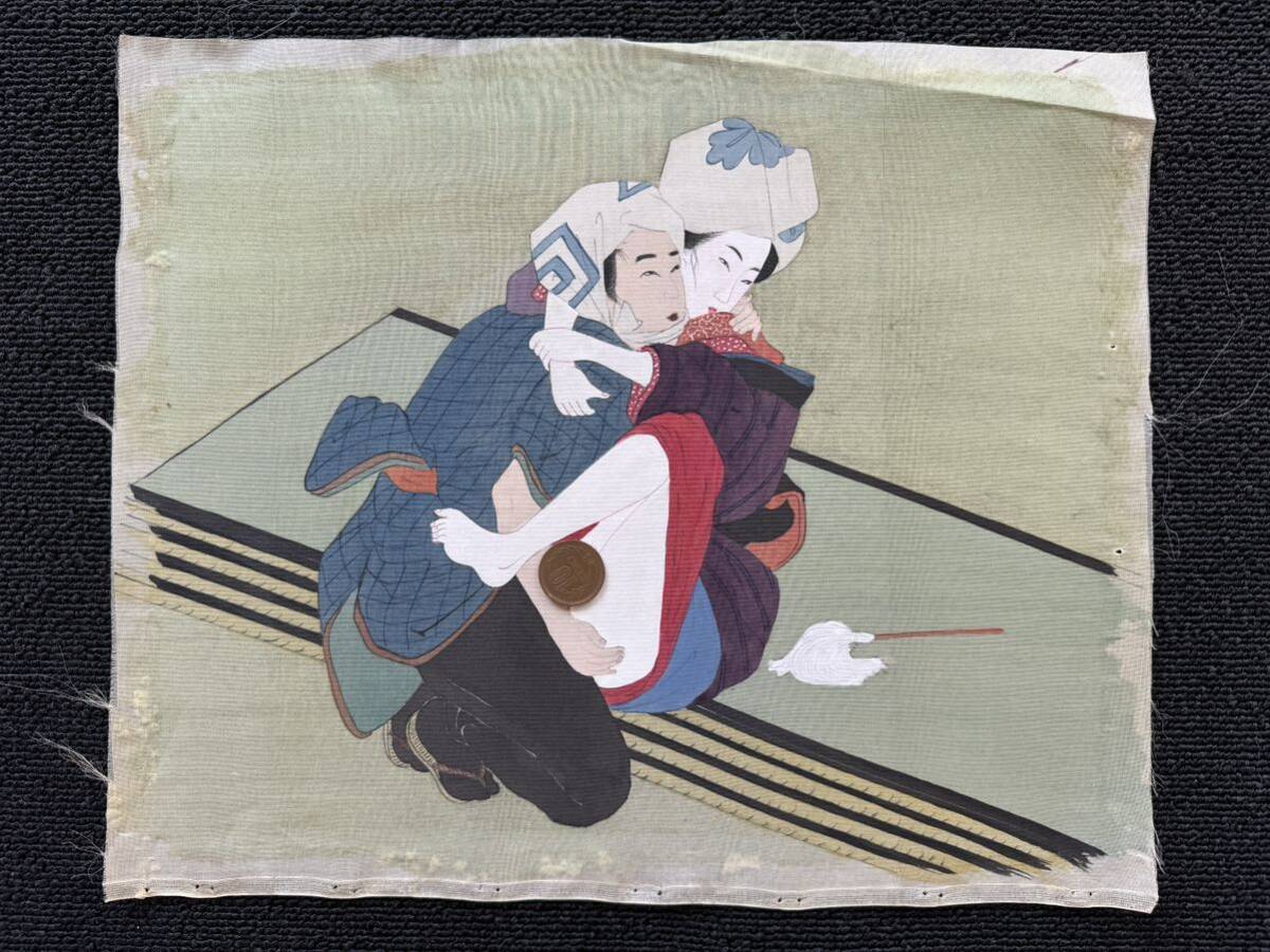 真作/江戸期肉筆春画 浮世絵 艶本 枕絵 秘画 裸婦 男根 春宮図 真作/江戸期肉筆春画 浮世絵 艶本 枕絵 秘画 裸婦 男根 春宮図
